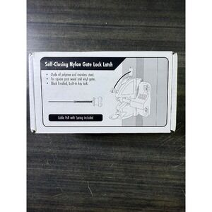 Self-Closing Gate‎ Latch Nylon Lock Keyed Wood Vinyl Fence Security